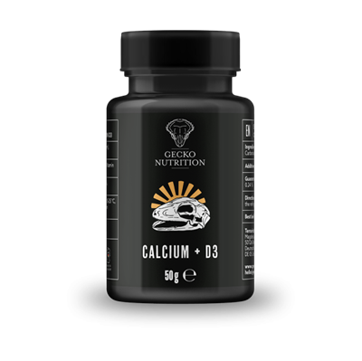 Gecko Nutrition, Calcium + D3 50 gram